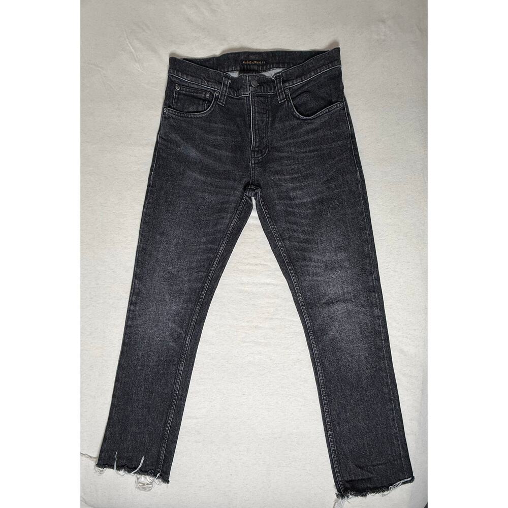 Nudie Jeans Co Black Trim Grim Black Pixel Jeans 
30x30